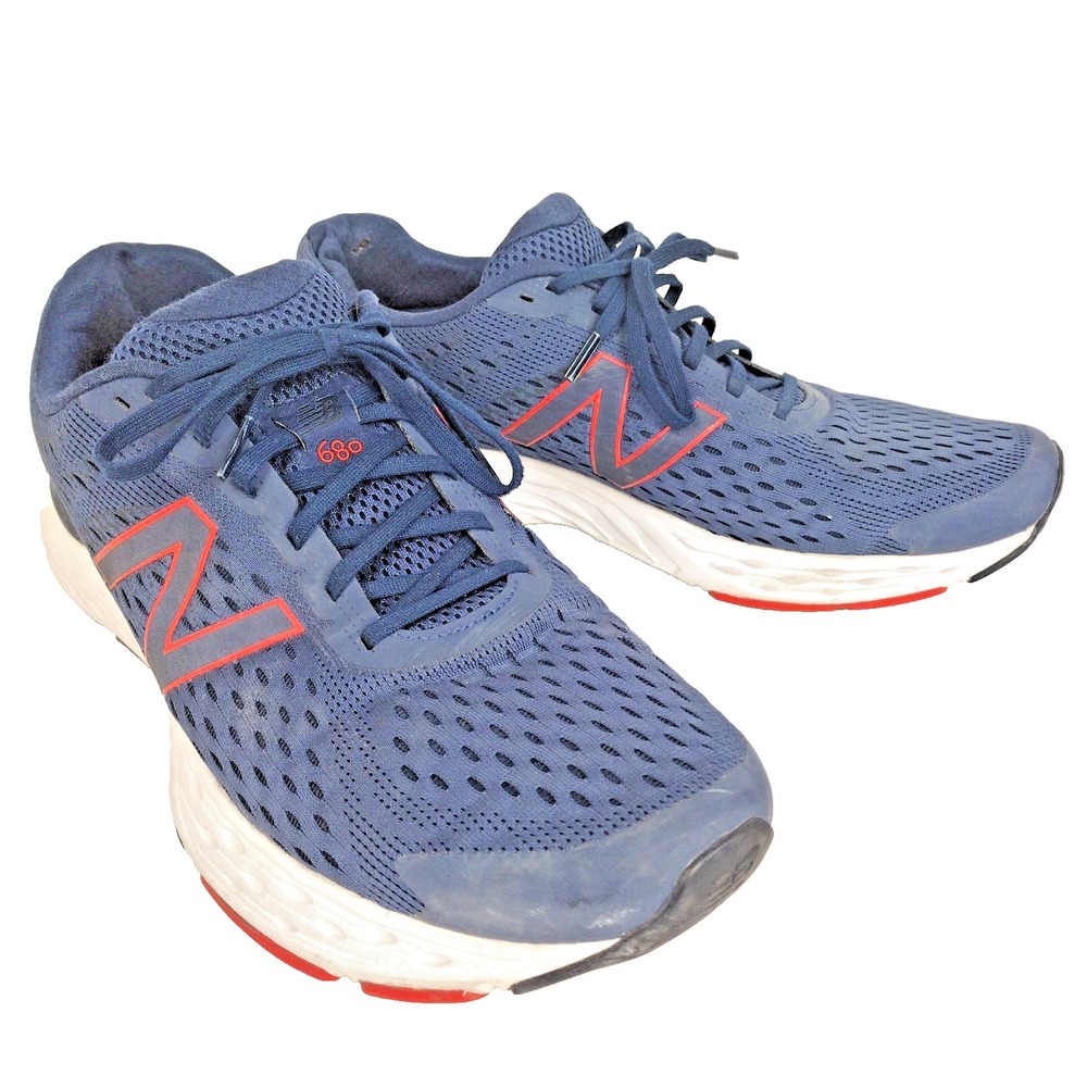 New Balance Mens 680 V6 Blue Running Shoes Sneakers M680CN6 SZ 14